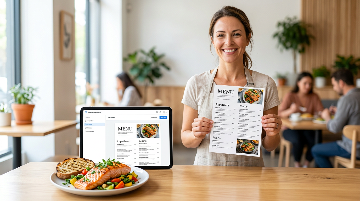 From Digital to Table: Using an AI Menu Card Generator